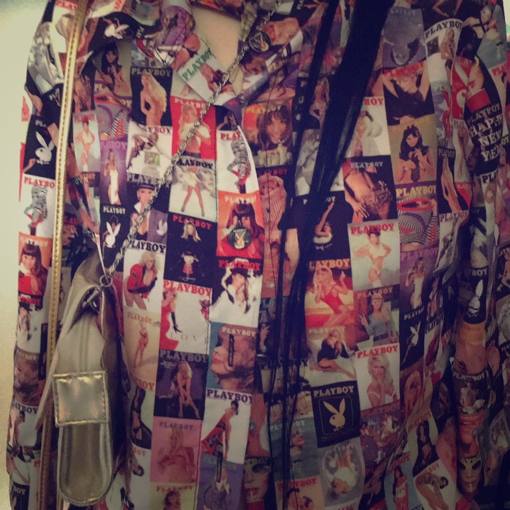 Playboy shirt , pocket book